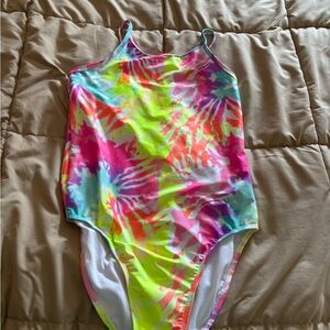 The Children's Place Tie-Dye Swimsuit - Pink, Orange, Yellow, Blue